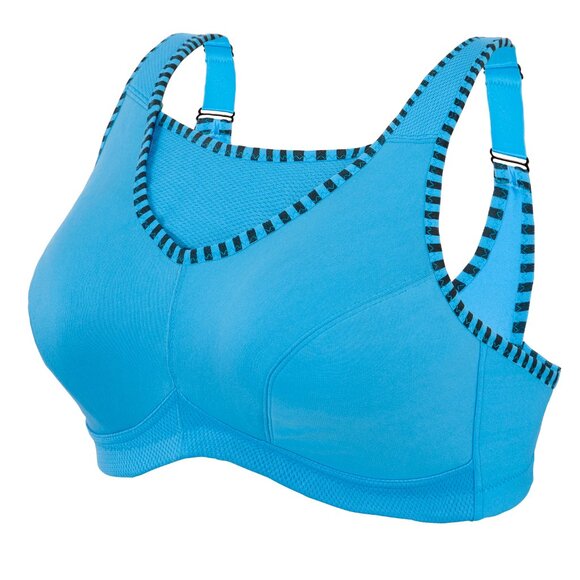 Glamorise 48C Camisole Cami Sport Bra Blue Size 48C - Picture 9 of 11